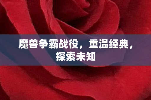 魔兽争霸战役，重温经典，探索未知