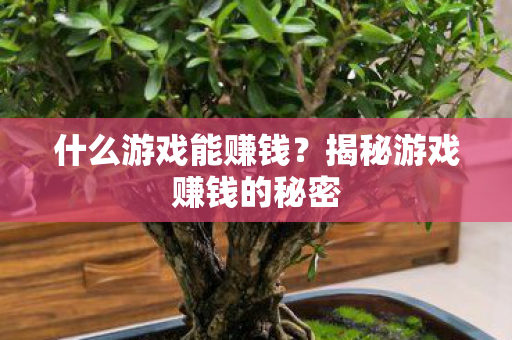 什么游戏能赚钱？揭秘游戏赚钱的秘密