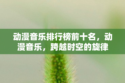 动漫音乐排行榜前十名，动漫音乐，跨越时空的旋律