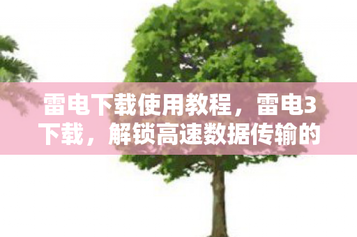 雷电下载使用教程，雷电3下载，解锁高速数据传输的钥匙