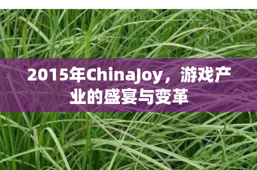 2015年ChinaJoy图片