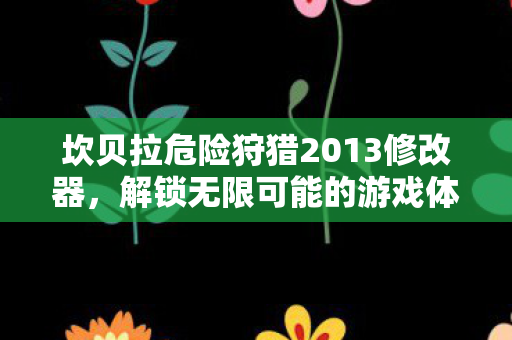 坎贝拉危险狩猎2013修改器，解锁无限可能的游戏体验