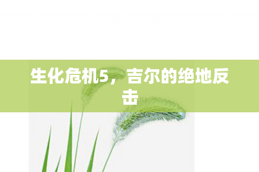 生化危机5，吉尔的绝地反击