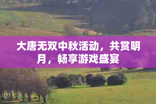 大唐无双中秋活动，共赏明月，畅享游戏盛宴