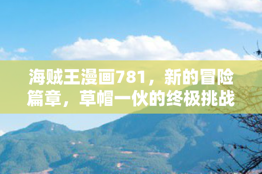 海贼王漫画781，新的冒险篇章，草帽一伙的终极挑战