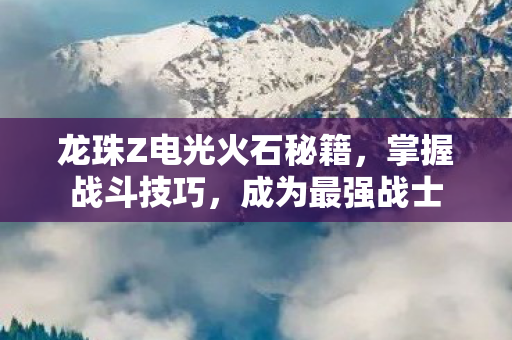 龙珠Z电光火石秘籍，掌握战斗技巧，成为最强战士