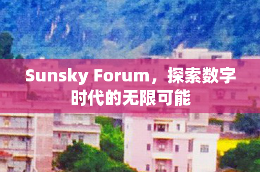 Sunsky Forum，探索数字时代的无限可能