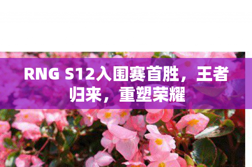 RNG S12入围赛首胜，王者归来，重塑荣耀