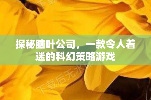 探秘脑叶公司，一款令人着迷的科幻策略游戏