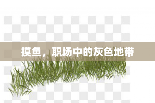 摸鱼，职场中的灰色地带