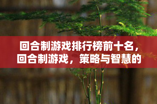 回合制游戏排行榜前十名，回合制游戏，策略与智慧的碰撞