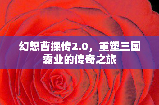 幻想曹操传2.0，重塑三国霸业的传奇之旅