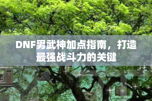 DNF男武神加点指南，打造最强战斗力的关键