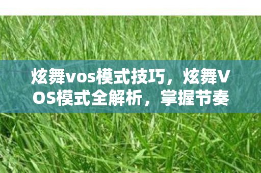 炫舞VOS模式全解析图片