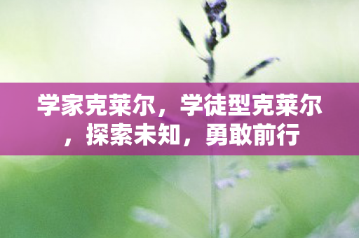 学徒型克莱尔图片