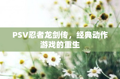 PSV忍者龙剑传，经典动作游戏的重生