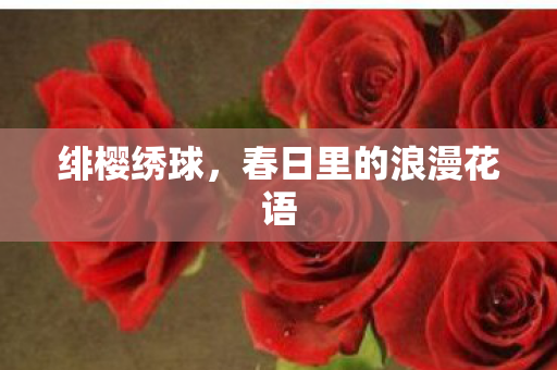 绯樱绣球，春日里的浪漫花语