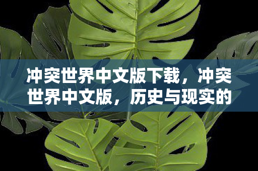 冲突世界中文版下载，冲突世界中文版，历史与现实的交织