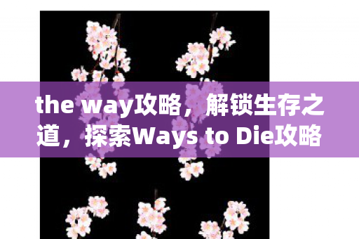 the way攻略，解锁生存之道，探索Ways to Die攻略的另类视角
