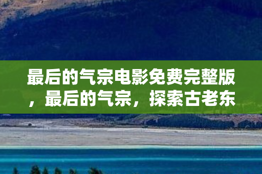 最后的气宗电影免费完整版，最后的气宗，探索古老东方武术的奥秘
