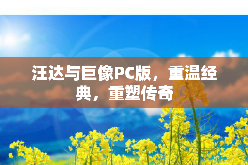 汪达与巨像PC版，重温经典，重塑传奇