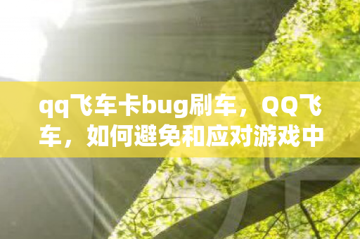 如何避免和应对游戏中的BUG图片