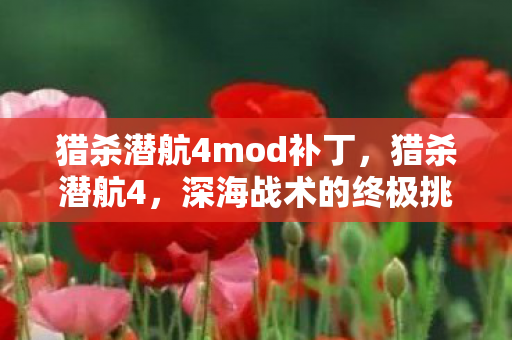 猎杀潜航4mod补丁，猎杀潜航4，深海战术的终极挑战