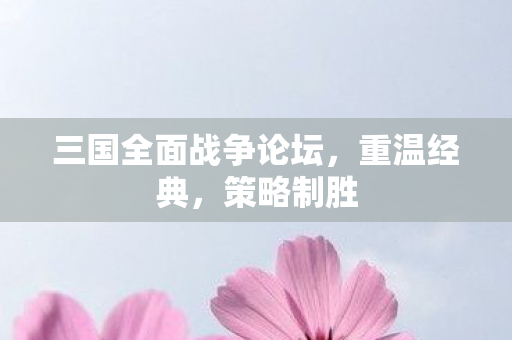 三国全面战争论坛，重温经典，策略制胜