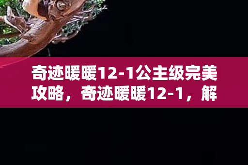 奇迹暖暖12-1公主级完美攻略，奇迹暖暖12-1，解锁新挑战，展现时尚与策略的结合