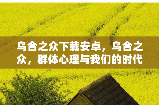 乌合之众下载安卓，乌合之众，群体心理与我们的时代