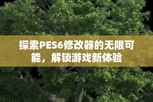 探索PES6修改器的无限可能，解锁游戏新体验
