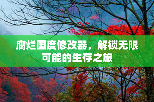 腐烂国度修改器，解锁无限可能的生存之旅