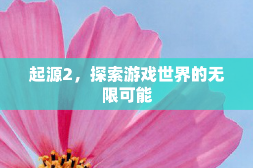 起源2，探索游戏世界的无限可能