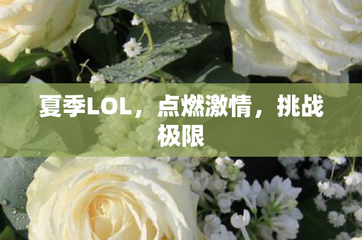 夏季LOL，点燃激情，挑战极限