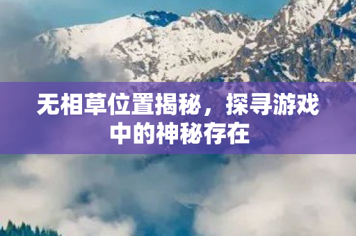 探寻游戏中的神秘存在图片