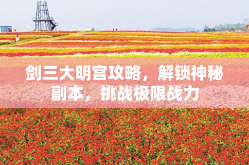 剑三大明宫攻略图片