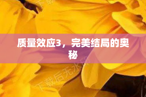 完美结局的奥秘图片