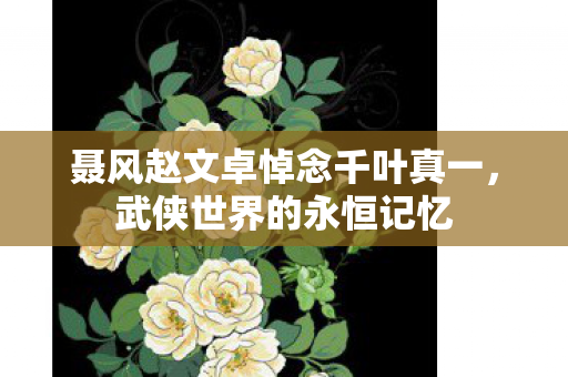 聂风赵文卓悼念千叶真一，武侠世界的永恒记忆