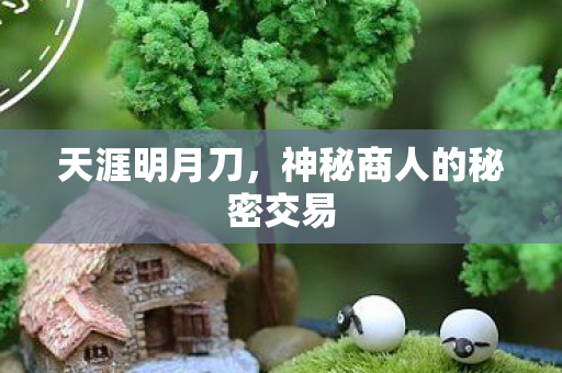 天涯明月刀，神秘商人的秘密交易