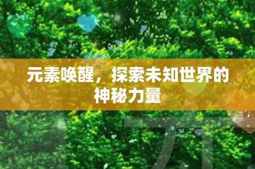 元素唤醒，探索未知世界的神秘力量