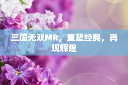 三国无双MR，重塑经典，再现辉煌