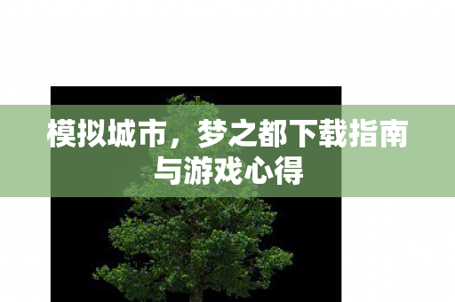 模拟城市，梦之都下载指南与游戏心得