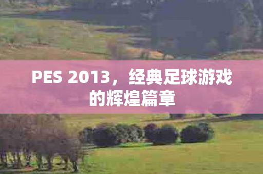 PES 2013，经典足球游戏的辉煌篇章