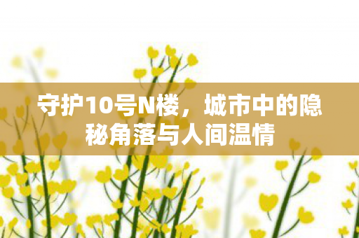守护10号N楼，城市中的隐秘角落与人间温情