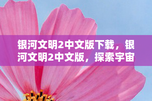 银河文明2中文版下载，银河文明2中文版，探索宇宙深处的智慧与策略