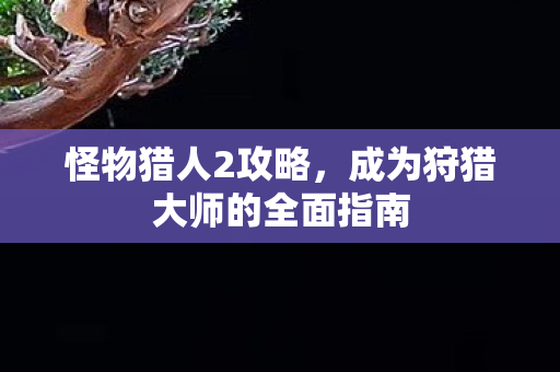 怪物猎人2攻略，成为狩猎大师的全面指南