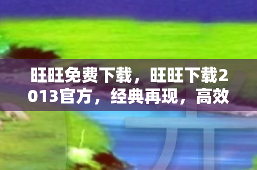 旺旺下载2013官方图片