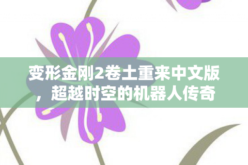 变形金刚2卷土重来中文版，超越时空的机器人传奇