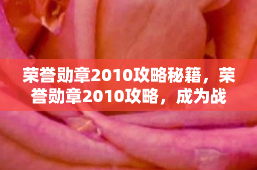 荣誉勋章2010攻略秘籍，荣誉勋章2010攻略，成为战场上的传奇