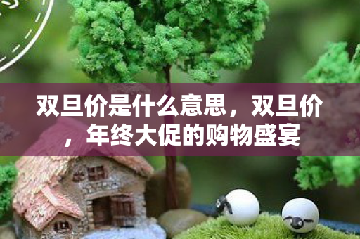 双旦价是什么意思，双旦价，年终大促的购物盛宴